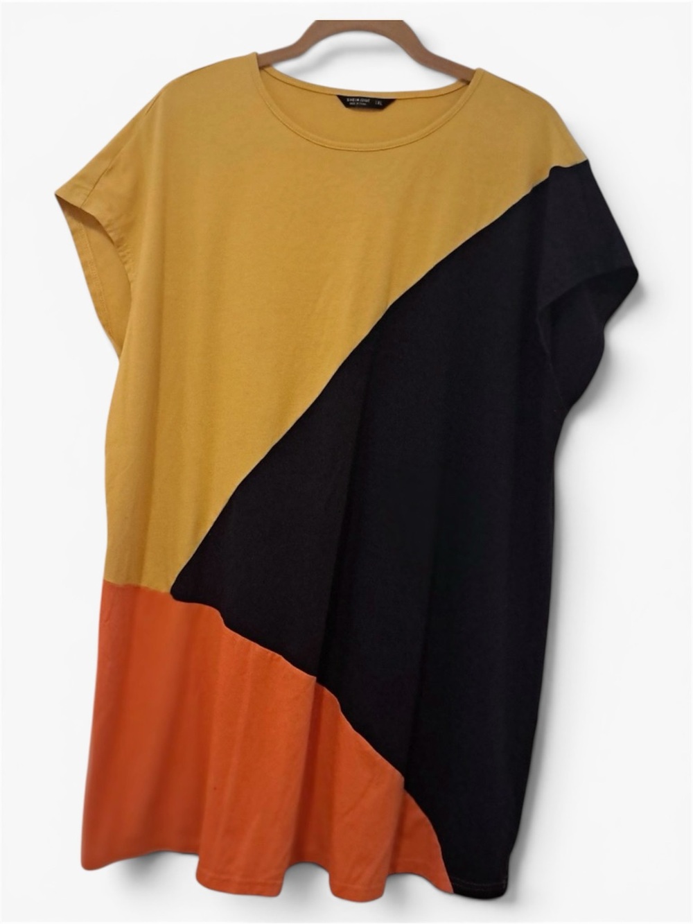 Shein Curve Colorblock T-Shirt Dress – Size 1XL (Ref 12 )